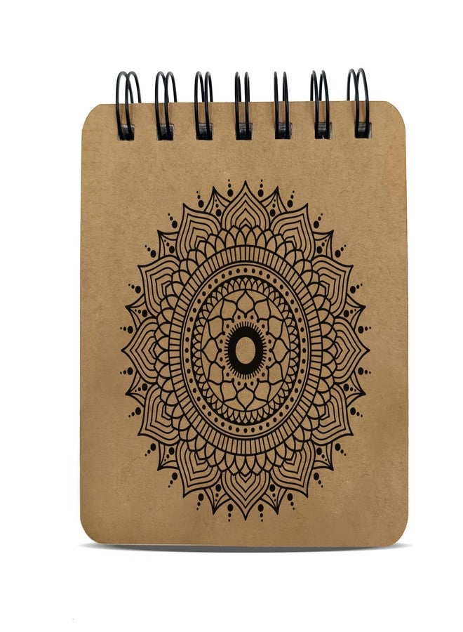 PaperO Pocket Size Sketch Book | 140 GSM | (10.5 x 10.5 cm) | Pack of 3 | 40 Sheets Each | Wiro-Bound | Ideal for Quick Sketches, Doodles, and Travelers | Mandala - Image 2